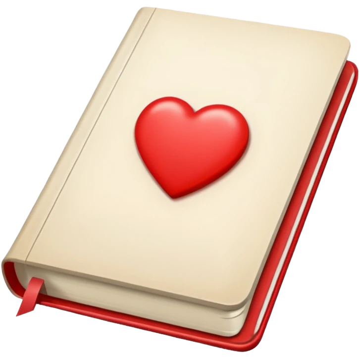 Aesthetic light red note journal book emoji