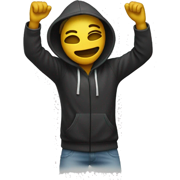 Someone doing a dab  emoji