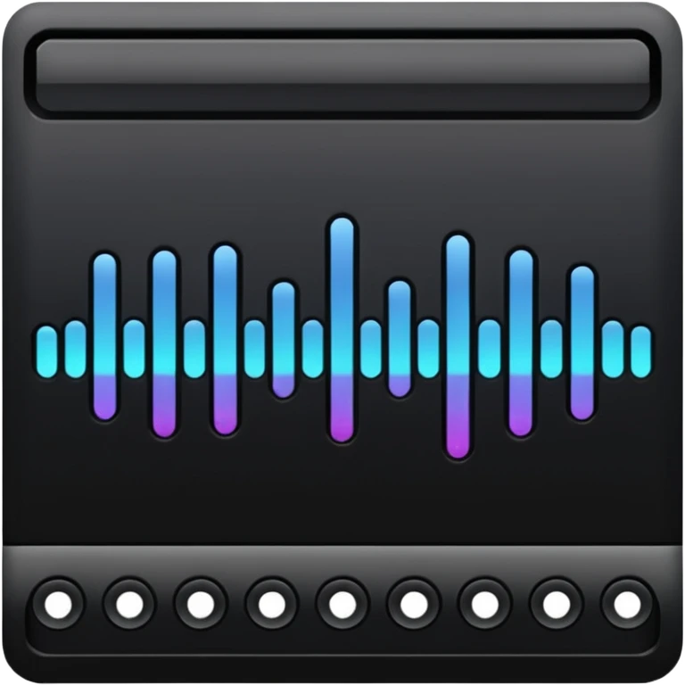 full black audio spectrum emoji