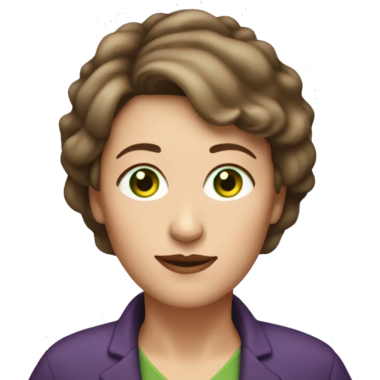 Woman age 52 with green eyes and short brown hair with hilites  emoji