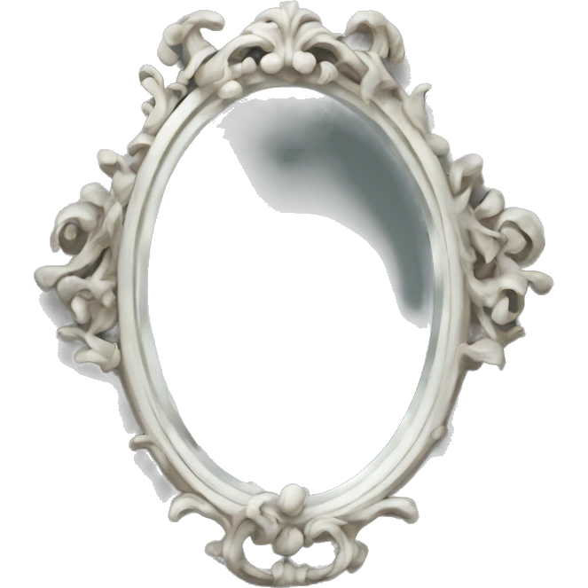 white mirror roccoco  emoji