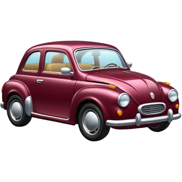 burgundy car emoji