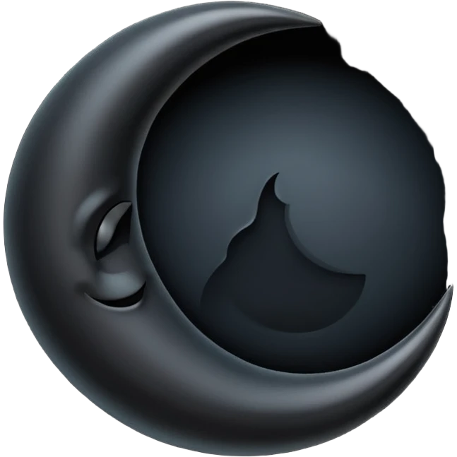 حلال ماه مشکی emoji