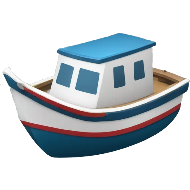 Small boat for canal cruise emoji