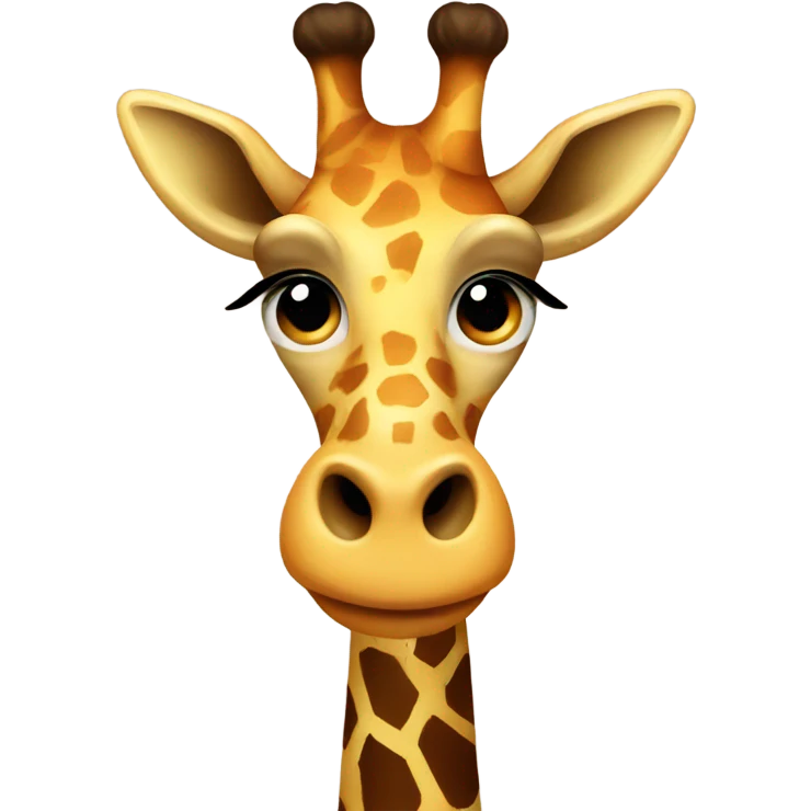 Retro giraffe emoji