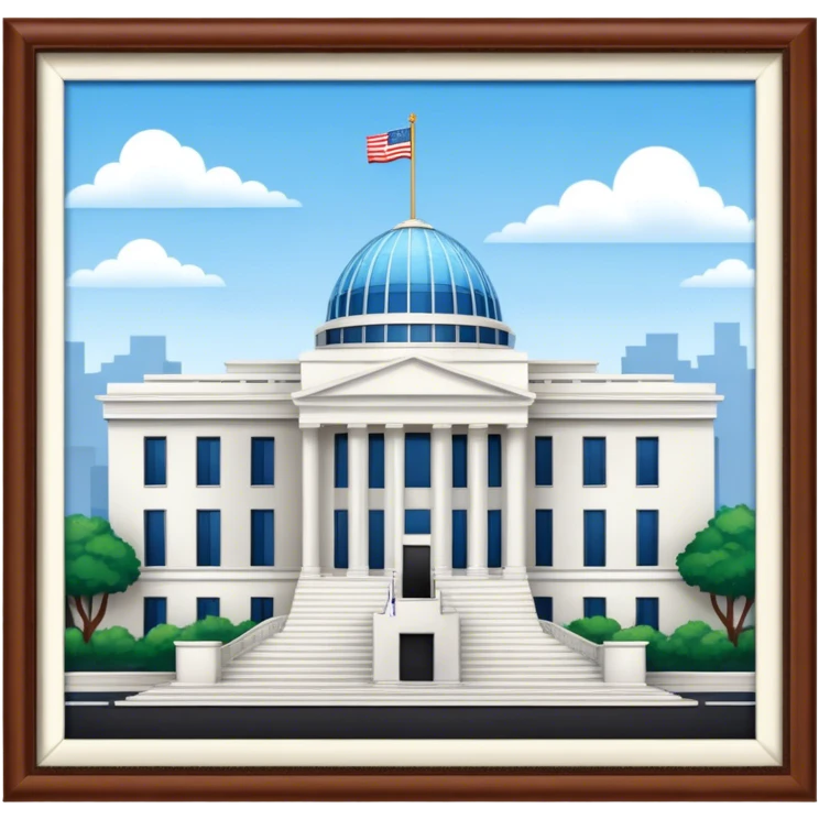 US Embassy building png.  looks realistic emoji