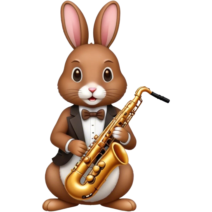 rabbit playing jazz music emoji