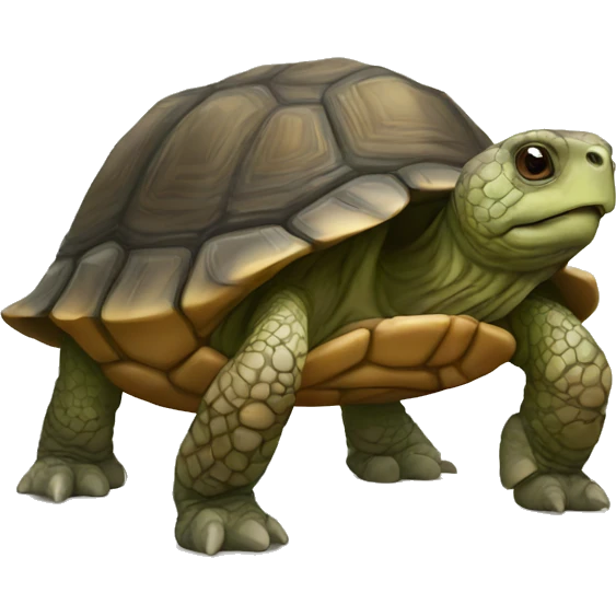 human-like old tortoise emoji