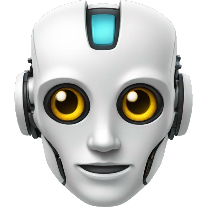robot face in profile emoji