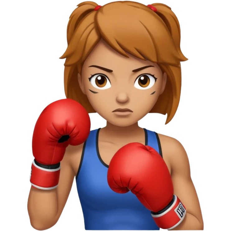 famale boxer emoji
