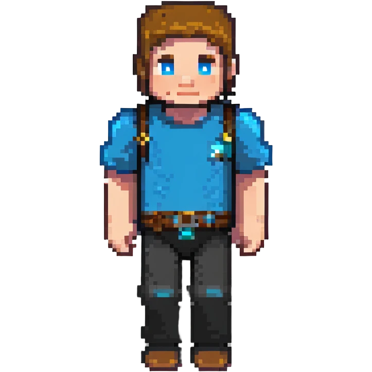 Minecraft Steve full body emoji