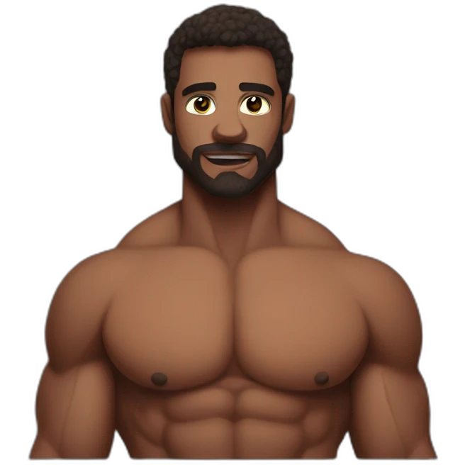 shirtless actor muscle primitive sfw emoji