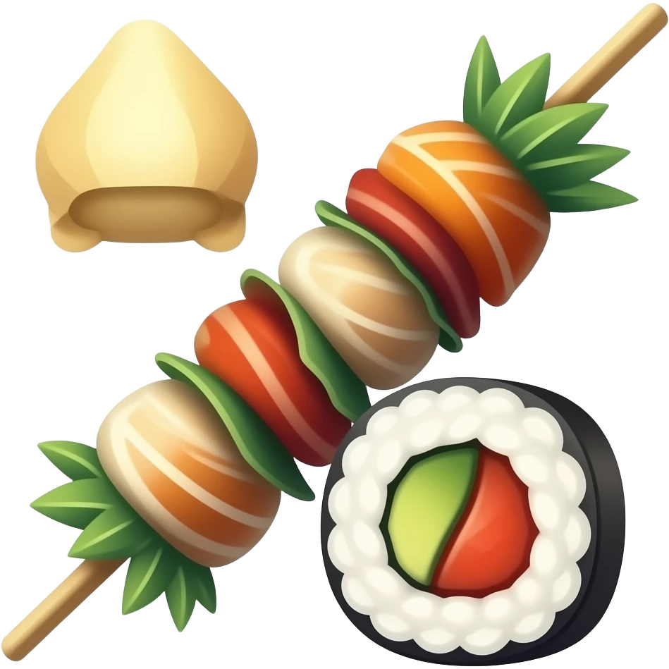 sushi kebab emoji