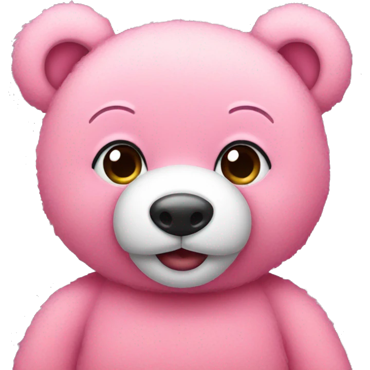 pink teddy bear emoji