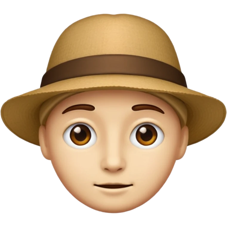 Şapkalı yüz emoji
