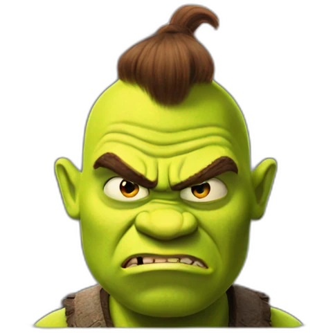 Shrek angry emoji