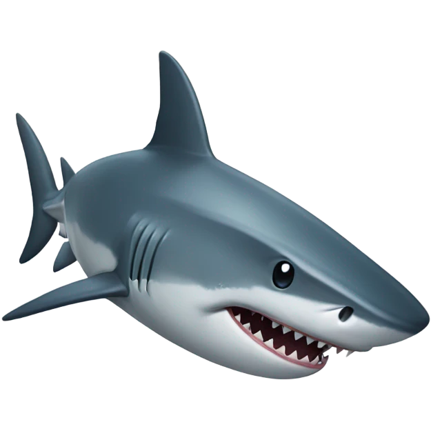 Shark giving sideye emoji