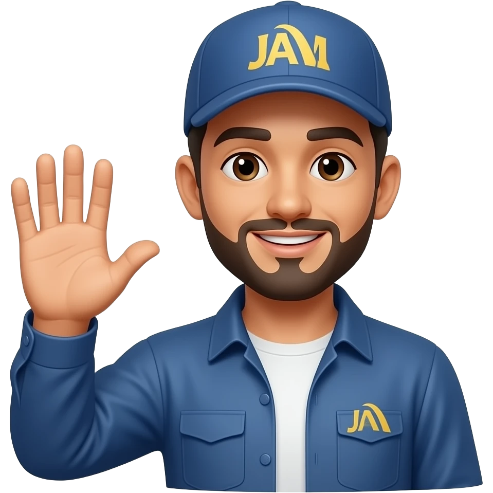 Drain gang waving hand emoji