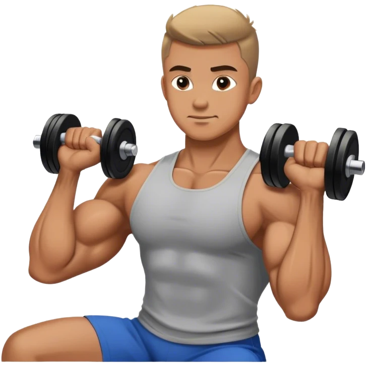 man weighted wrist curl emoji