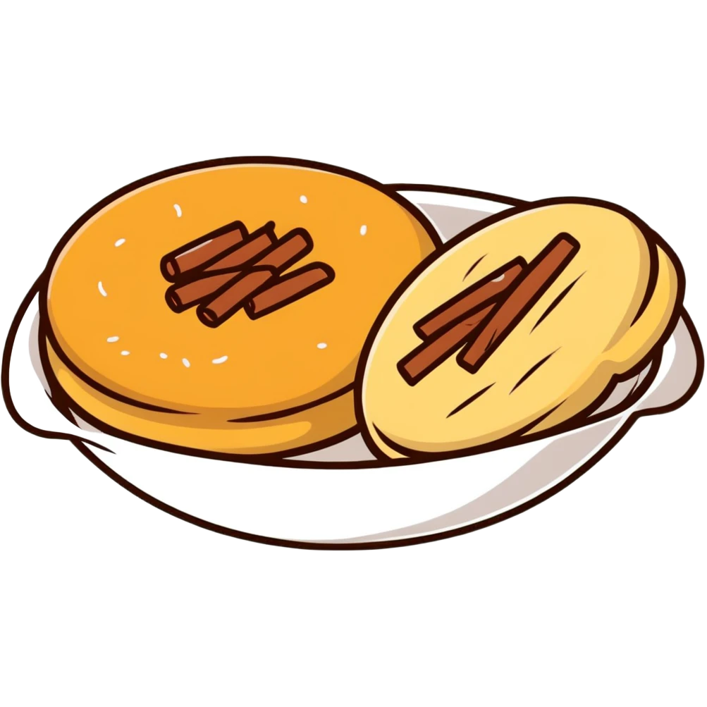 buñuelos de cuaresma, Spanish Lenten pastry, round fried dough with cinnamon and sugar emoji