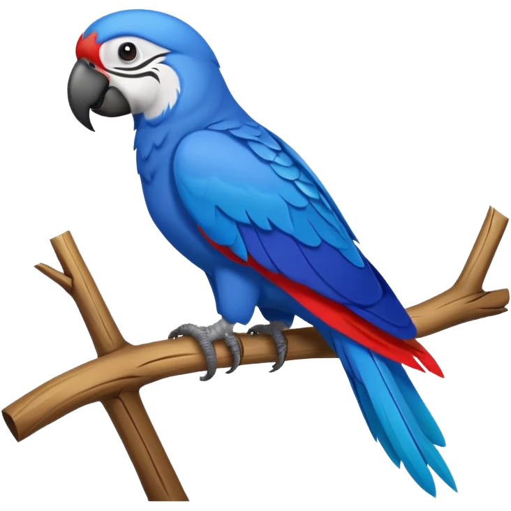 Blue parrot emoji
