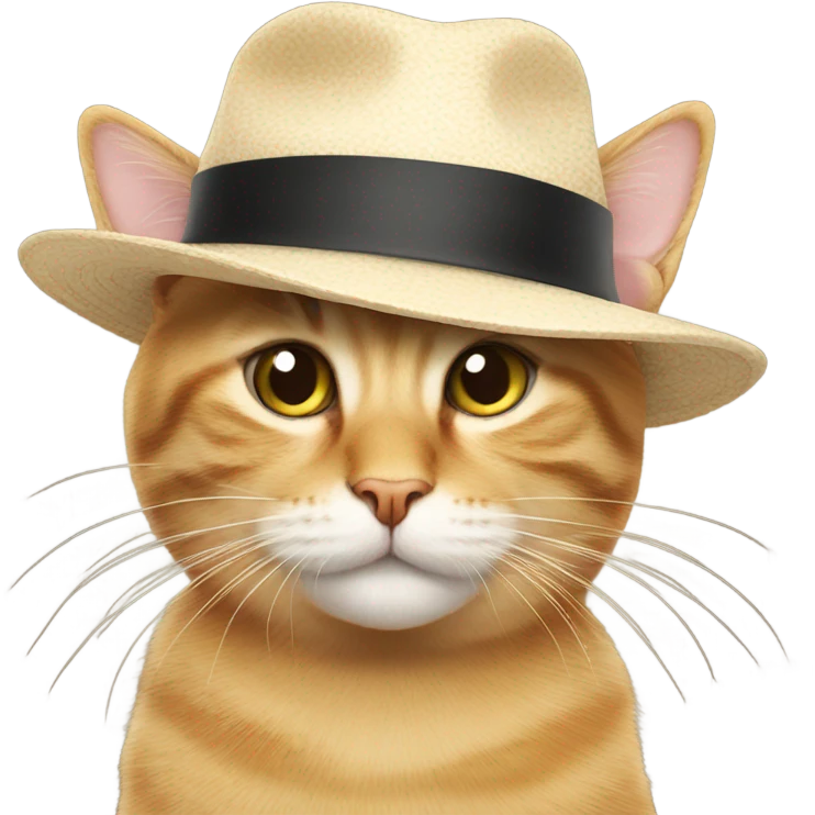 Cat with hat emoji