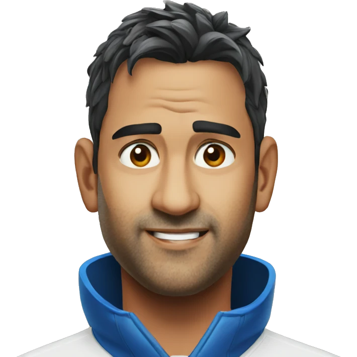 Dhoni face emoji