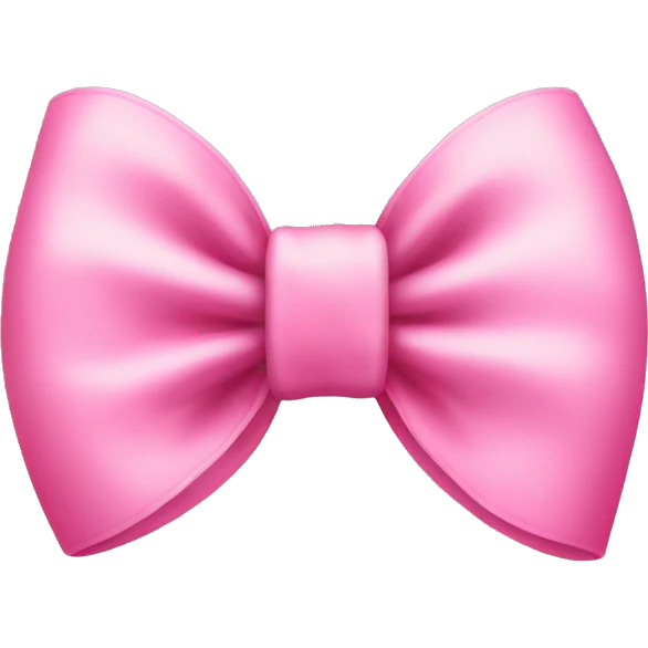 a cute pink bow emoji