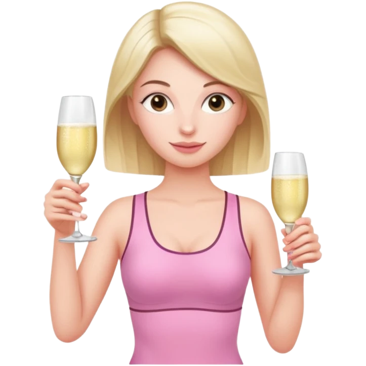 pink pilates princess prosecco emoji