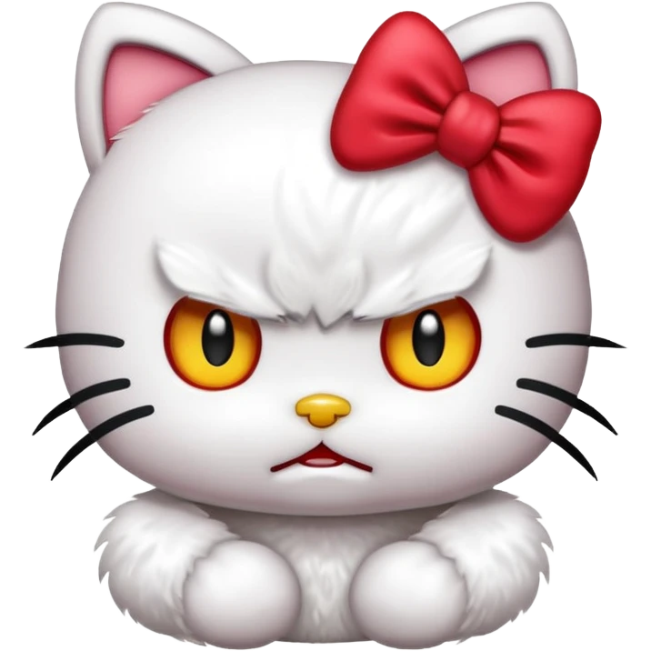 Angry hello kitty  emoji