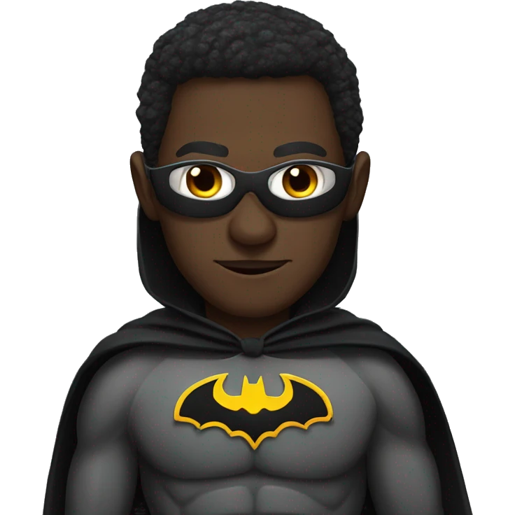 Kenyan man dressed as batman emoji