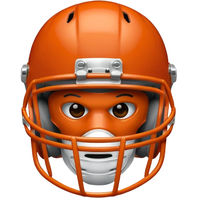 college football burnt orange  helmet emoji