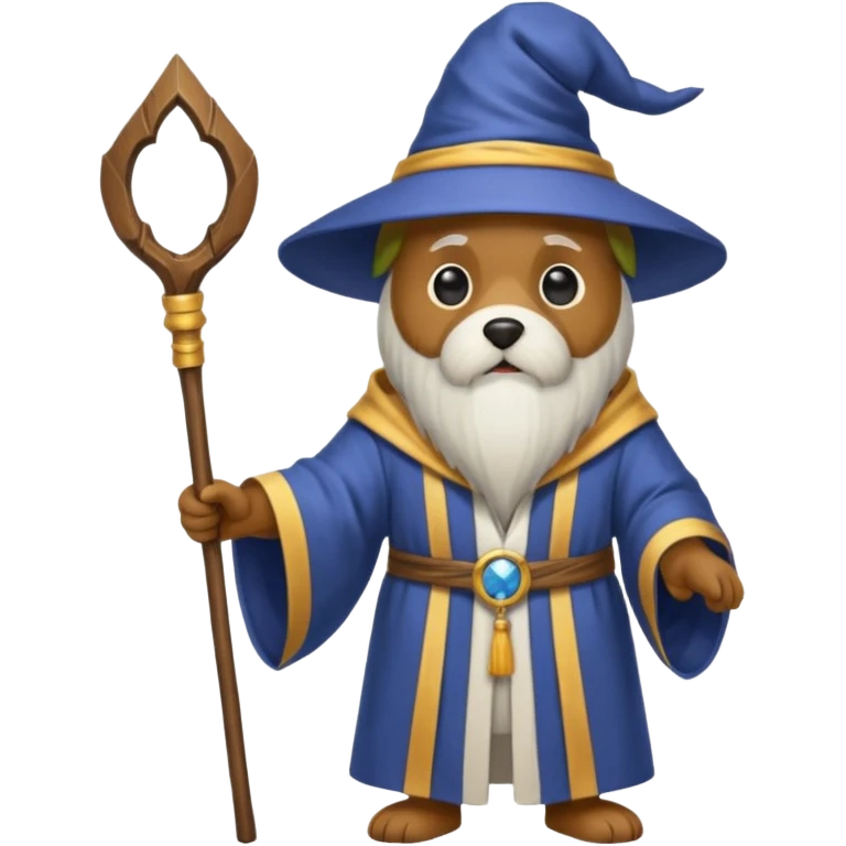 Dog wizard emoji
