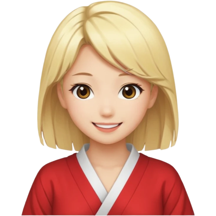 JAPANESE ANIME STYLE BLODE SEXY HOT GIRL emoji