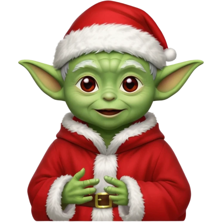 yoda santa emoji