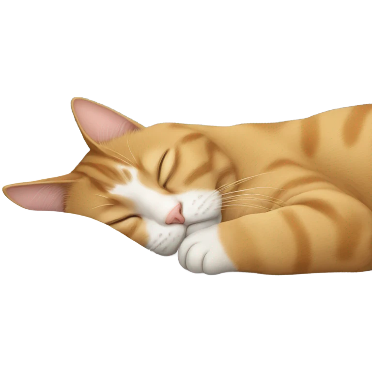 Cat sleeping emoji