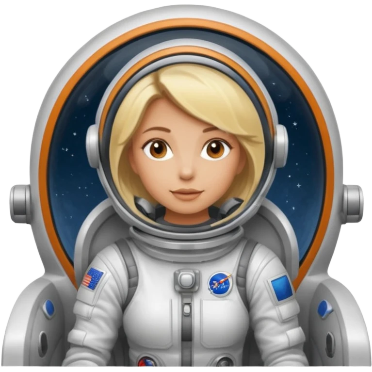 perra rubia arriba de nave espacial emoji