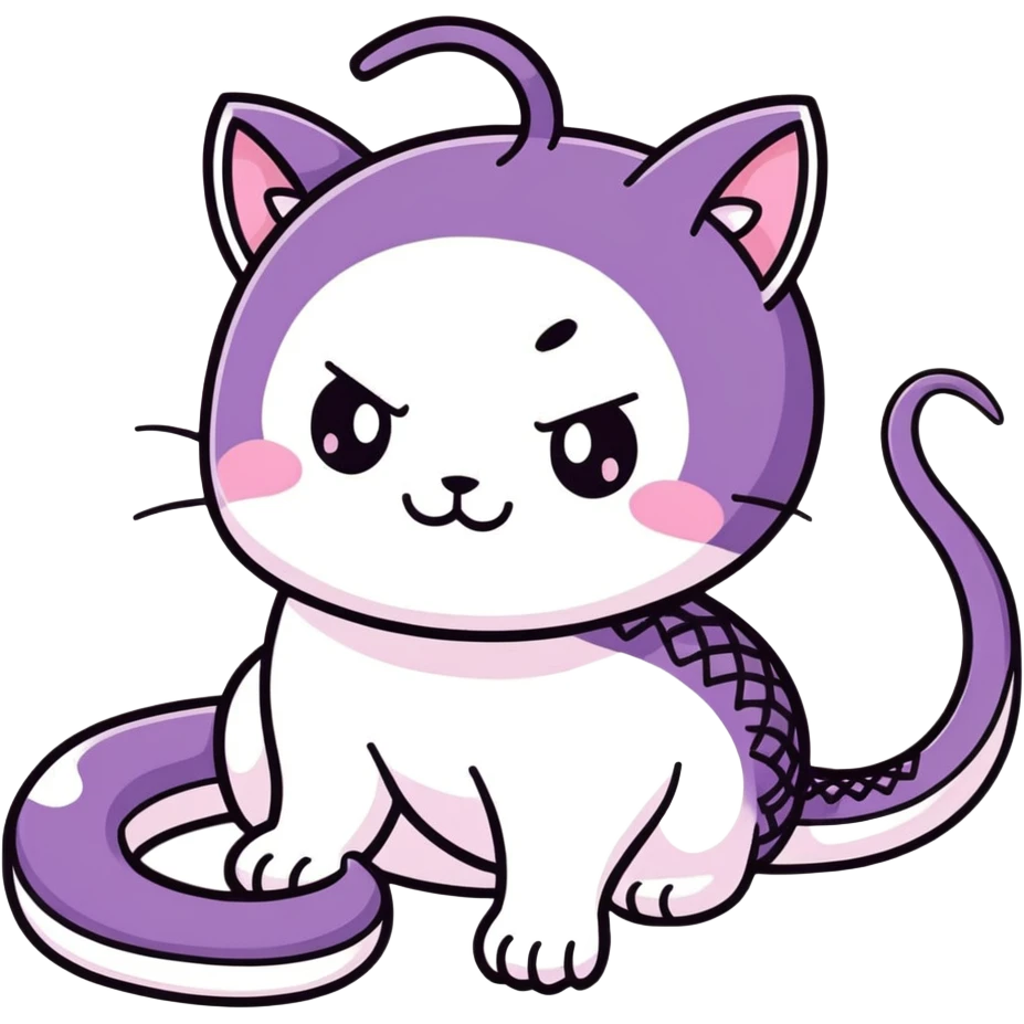 Kuromi snake emoji