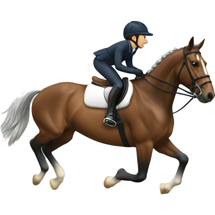 Eventing horse emoji