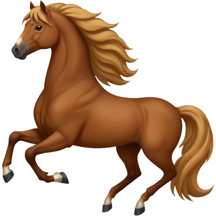 hnědý kůň emoji