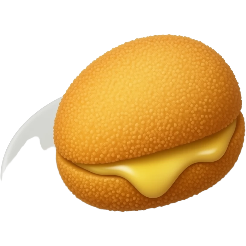 realistic -- cheesy croquette emoji