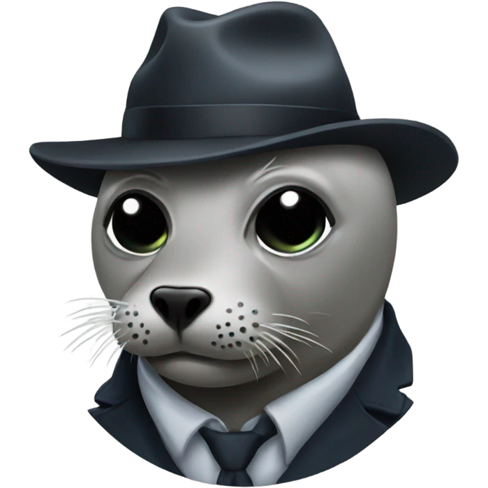 Gangster seal emoji