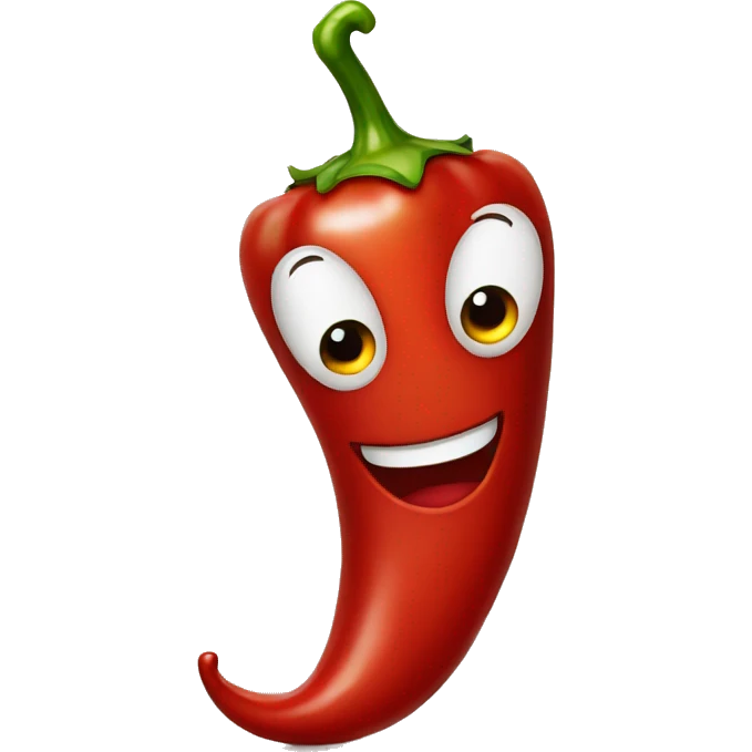 red chili pepper smiling emoji