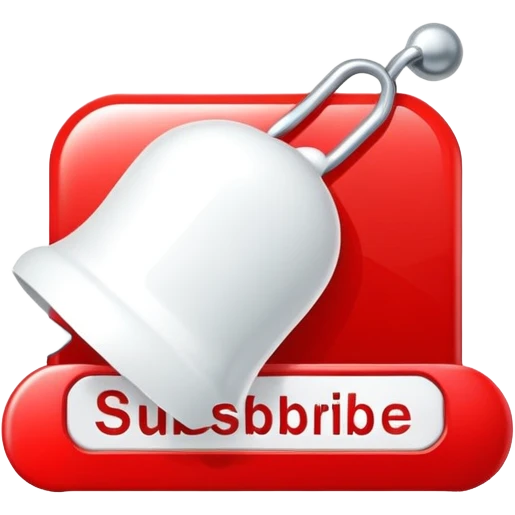 Subscribe button with bell notification emoji