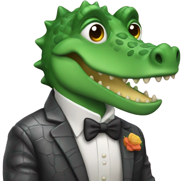 Gay crocodile  emoji