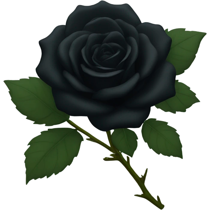 Black rose emoji