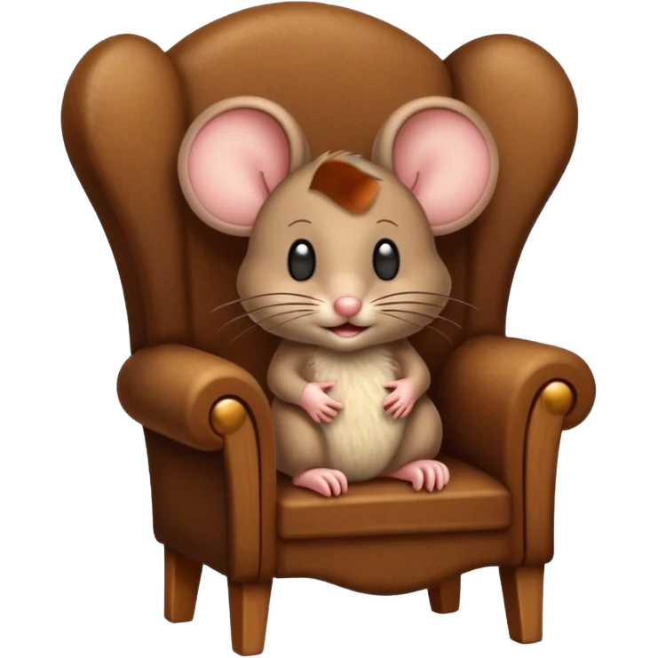 Mouse in a chair emoji