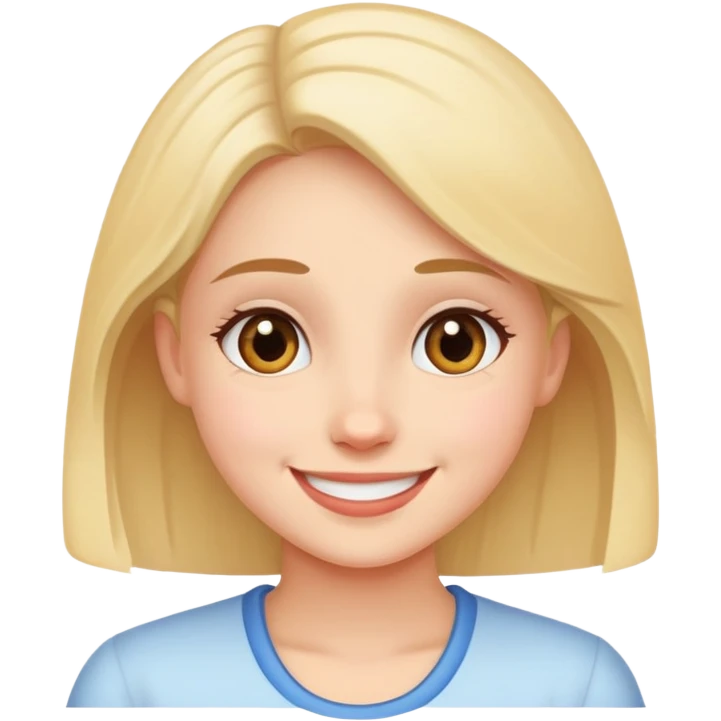 Girl saying bye emoji
