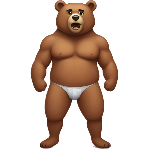bear with bra emoji