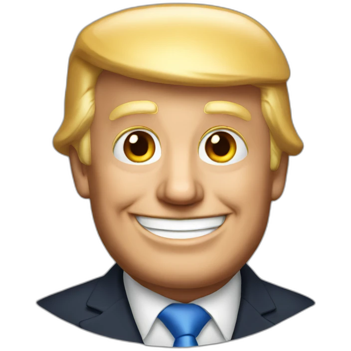 Photo of Donald trump smiling emoji